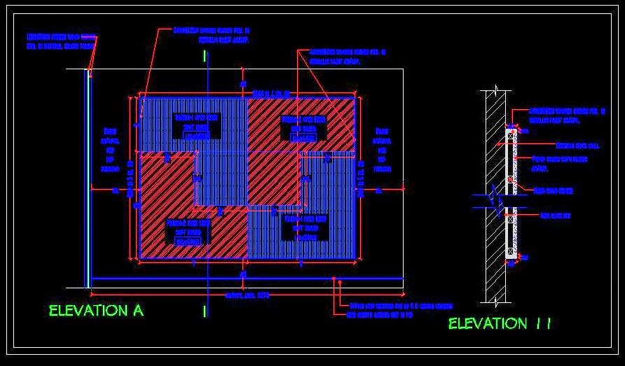 Contemporary Accent Wall DWG- Dual Fabric Pattern Design